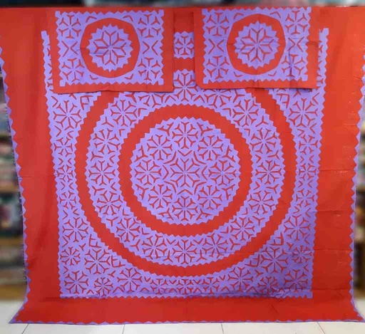 [PK7775-CW-UNS-024007] Applique Bedsheet