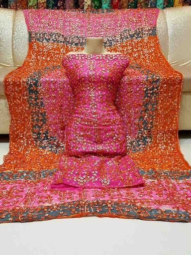 [PK7775-CW-UNS-024037] Gotta Jaal & Chunri (2-Piece)