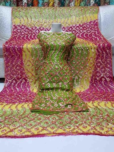 [PK7775-CW-UNS-024038] Gotta Jaal & Chunri (2-Piece)