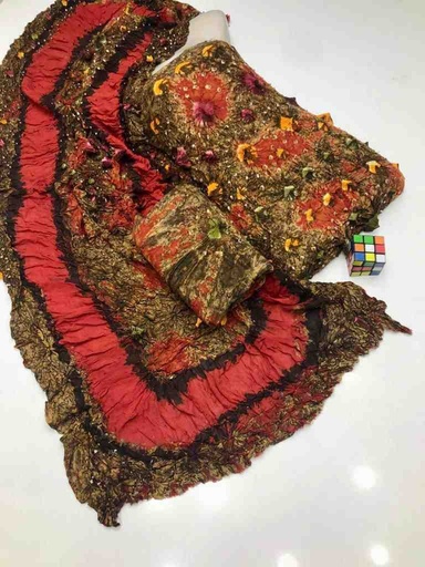 [PK7775-CW-UNS-024094] Linen Chunnri Suit (3-Piece)