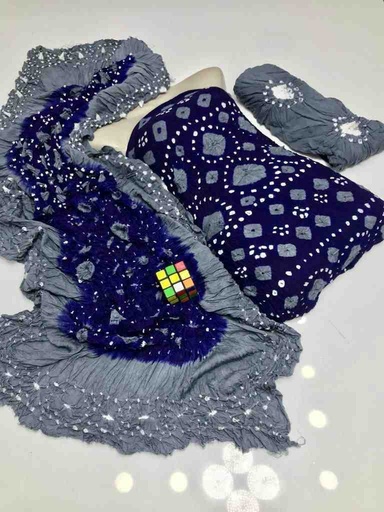 [PK7775-CW-UNS-024096] Linen Chunnri Suit (3-Piece)