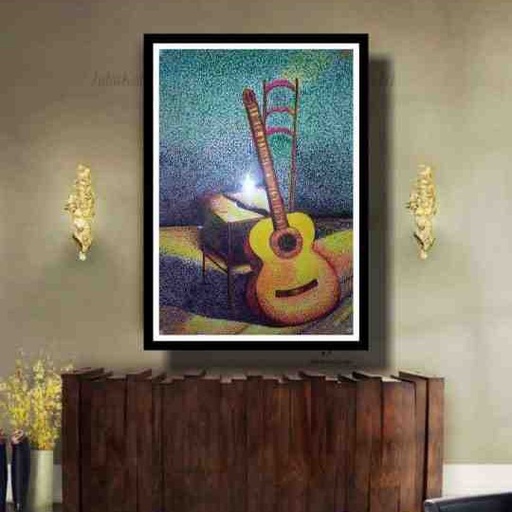 [PK7786-AR-PEN-024132] Guitar Painting