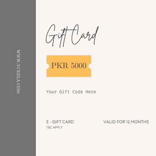 [PKAAAA-GN-GEN-024311] Vceela Gift Cards PKR 5000