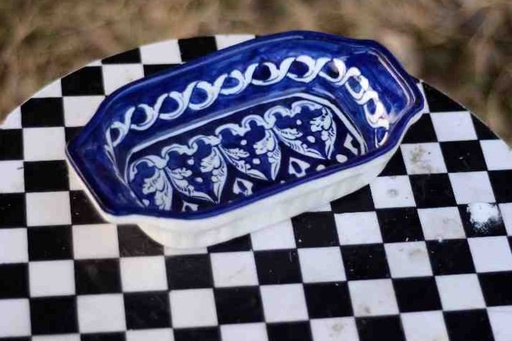 [PK4699-CF-BPO-024711] Blue Pottery Deep Dish