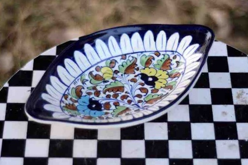 [PK4699-CF-BPO-024716] Blue Pottery Salad Dish