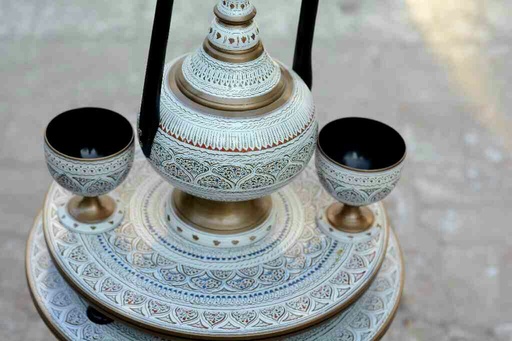 [PK7880-CF-LAC-024890] Wooden Surahi