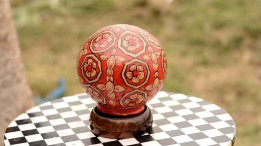 [PK0038-HM-LMP-024915] Camel Skin Lamp