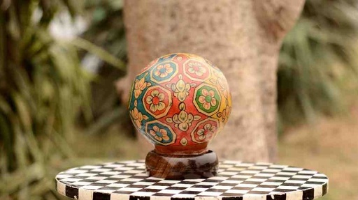 [PK0038-HM-LMP-024920] Camel Skin Lamp