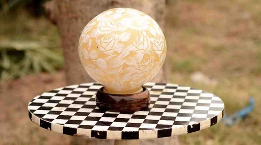 [PK0038-HM-LMP-024923] Camel Skin Lamp