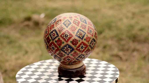 [PK0038-HM-LMP-024936] Camel Skin Lamp