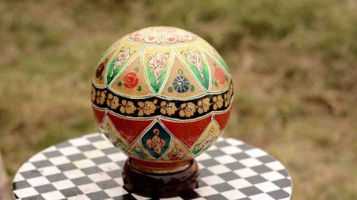 [PK0038-HM-LMP-024937] Camel Skin Lamp