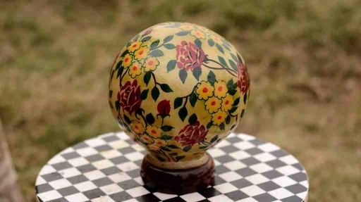 [PK0038-HM-LMP-024939] Camel Skin Lamp