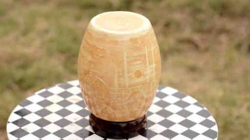 [PK0038-HM-LMP-024954] Camel Skin Lamp