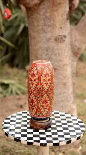 [PK0038-HM-LMP-024984] Camel Skin Lamp