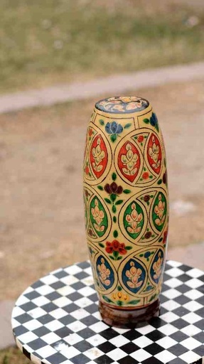 [PK0038-HM-LMP-024993] Camel Skin Lamp