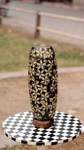 [PK0038-HM-LMP-024997] Camel Skin Lamp