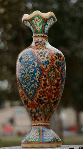 [PK0038-CF-CAM-025034] Camel Skin Vase
