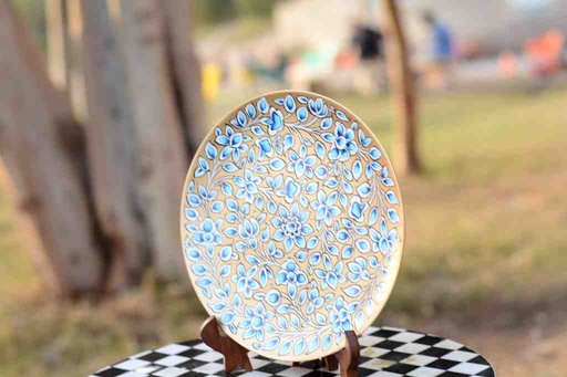 [PK0038-CF-WOO-025063] Naqashi Art Hand Painted Wooden Plate