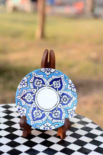 [PK0038-CF-WOO-025070] Naqashi Art Hand Painted Wooden Plate