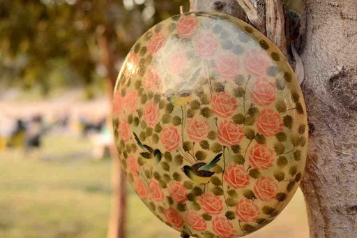 [PK0038-HM-WLH-025075] Camel Skin Wall Mount Lamp