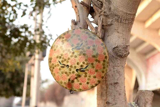 [PK0038-HM-WLH-025081] Camel Skin Wall Mount Lamp