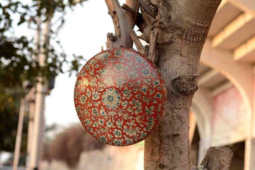 [PK0038-HM-WLH-025083] Camel Skin Wall Mount Lamp