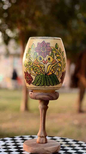 [PK0038-HM-LMP-025086] Camel Skin Lamp