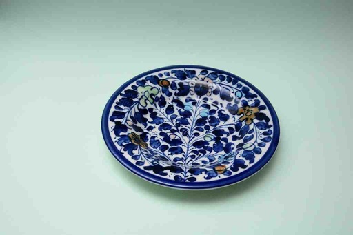 [PK0023-CF-BPO-025558] Blue Pottery Dinner Plate