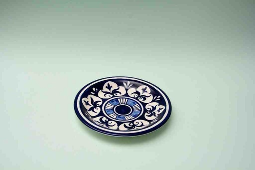 [PK0023-CF-BPO-025580] Blue Pottery Saucer Plate