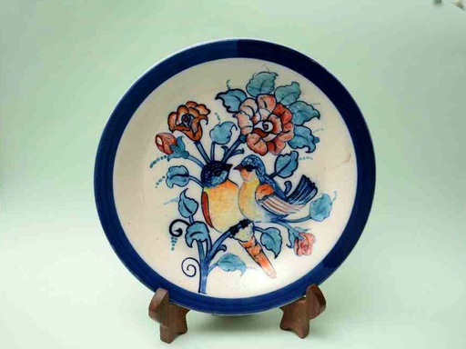 [PK0023-CF-BPO-025652] Blue Pottery Decorative Art Plate