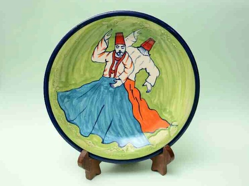 [PK0023-CF-BPO-025653] Blue Pottery Decorative Art Plate