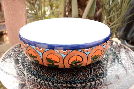 [PK0023-CF-BPO-025725] Blue Pottery Large Bowl