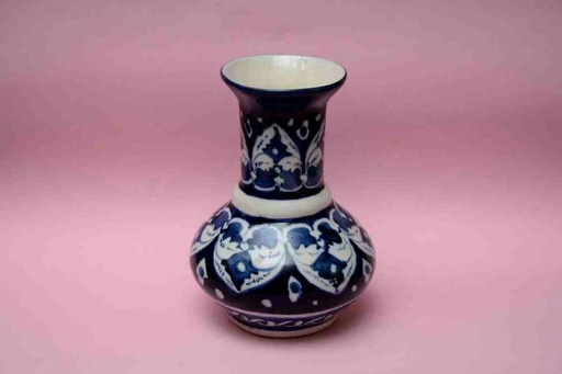 [PK0023-HM-VAS-025739] Blue Pottery Medium Flower Vase