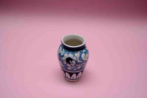 [PK0023-HM-VAS-025770] Blue Pottery Small Flower Vase
