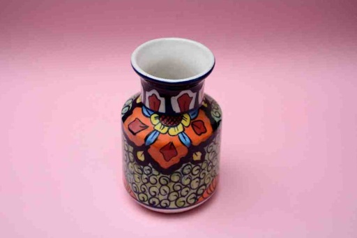 [PK0023-HM-VAS-025779] Blue Pottery Small Flower Vase