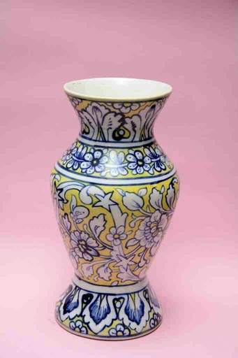 [PK0023-HM-VAS-025840] Blue Pottery Flower Vase