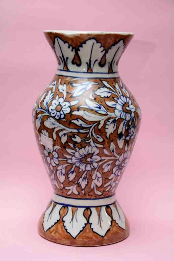 [PK0023-HM-VAS-025844] Blue Pottery Flower Vase