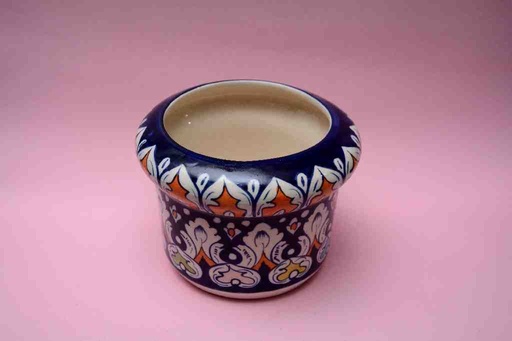 [PK0023-HM-VAS-025848] Blue Pottery Medium Flower Vase