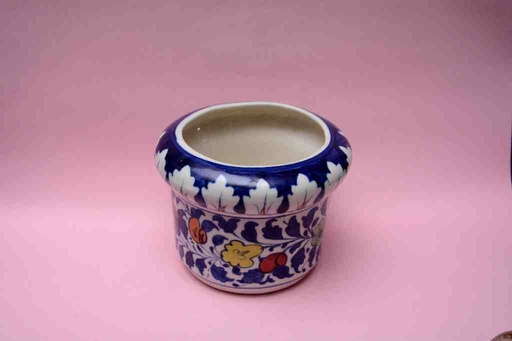 [PK0023-HM-VAS-025851] Blue Pottery Medium Flower Vase