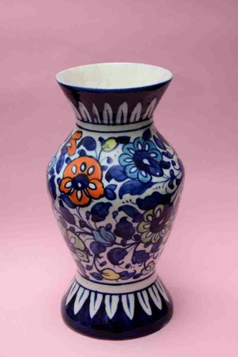 [PK0023-HM-VAS-025857] Blue Pottery Flower Vase