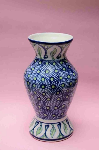 [PK0023-HM-VAS-025866] Blue Pottery Flower Vase