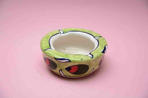 [PK0023-CF-BPO-025877] Blue Pottery Ash Tray