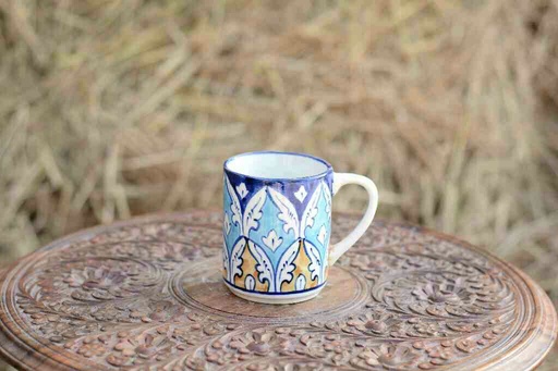 [PK0363-CF-BPO-026189] Blue Pottery Mug