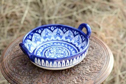 [PK0363-HM-TBW-026229] Blue Pottery Karahi