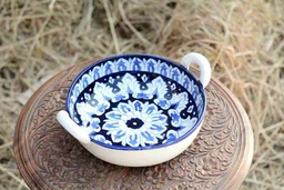 [PK0363-HM-TBW-026230] Blue Pottery Karahi
