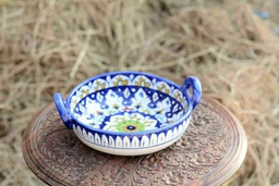 [PK0363-HM-TBW-026231] Blue Pottery Karahi
