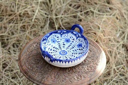 [PK0363-HM-TBW-026232] Blue Pottery Karahi