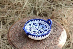 [PK0363-HM-TBW-026233] Blue Pottery Karahi