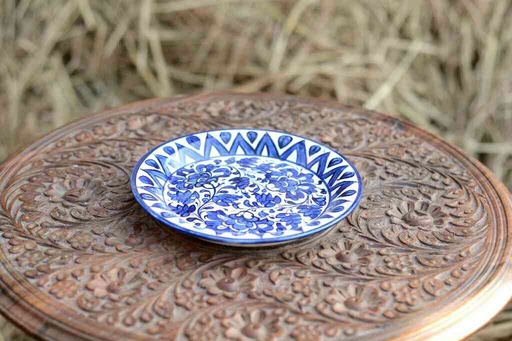 [PK0363-CF-BPO-026243] Blue Pottery Quarter Plate