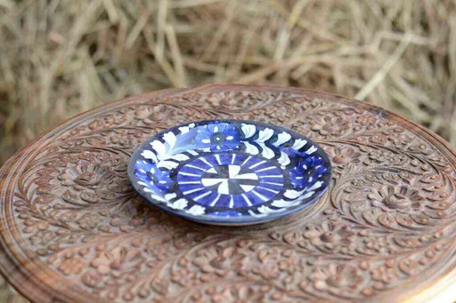 [PK0363-CF-BPO-026247] Blue Pottery Quarter Plate